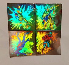   Vintage 1983 GI Joe Lazer Blazers 3D Hologram Sticker Lot Airborne Major Bludd picture
