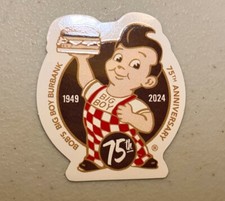 Bob's Big Boy Restaurant 75th Anniversary Sticker - NEW picture