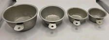 Vintage Aluminum Nesting Measuring Cups Set Tab Handle 1/4, 1/3, 1/2, 1 Cup picture