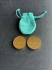 Tiffany &Co. TIFFANY MONEY Vintage $100 Gold Plated Coins in Mint Condition picture
