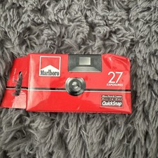 Vintage Marlboro 35mm Film & Camera 27 Exposures All-In-One QuickSnap SEALED M19 picture