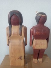 Wooden Native American Figurines Vintage and pre-owned  picture