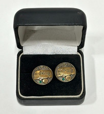 Vtg FedEx Ground Safety 10 & 12 Year Service Award With Green Gem collectible picture