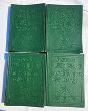 Audels Plumbers & Steam Fitters Guide Vol 1-4 1925 Green Hardcover Set picture