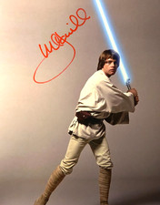 MARK HAMILL Signed STAR WARS: Luke Skywalker Autograph 8x10