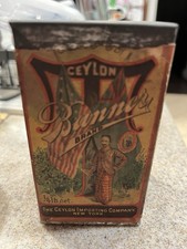 Antique Banner Brand Ceylon Tea Tin The Ceylon Importing Co New York 1/4 lb picture