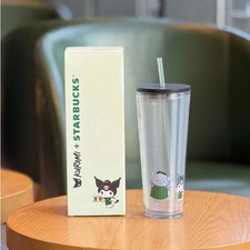 Starbucks Γ Kuromi 24oz Collaboration Cold Cup Tumbler Large-Capacity Straw Cups picture
