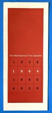 1964 Westinghouse Time Capsule Booklet Brochure 1964 Worlds Fair Souvenir picture