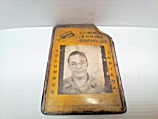 Vintage 1951 Cummins Engine Co.  Employee Badge Factory Worker Columbus Indiana picture