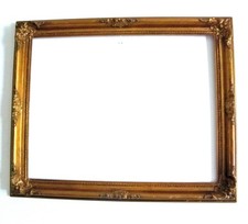 Vintage Ornate Gold Wood Art Frame Fits 19
