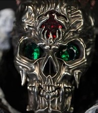 RARE Heavy 5-side Zippo lighter Skull Zippo New picture