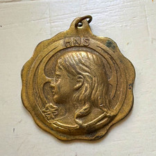 Vintage/Antique HNS Medal Bureau of the Holy Name Society Patent June 9, 1909 picture