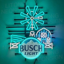 New Farm Windmill Buschs Beer Neon Sign 24