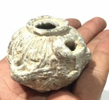 Extermly Amzeing Rare Ancinet Old Roman Greeck Lime Stone Smell Wyine Rython picture