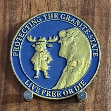 FBI Boston Granite State Live Free Or Die Motif Challenge Coin M#19 picture