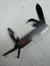Vintage 1993 Camillus US Military Demo Utility Pocket Knife 4 Blade USA picture
