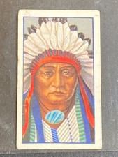 1927 Godfrey Phillips Red Indians #2 Sitting Bull Excellent Condition-Top edge picture