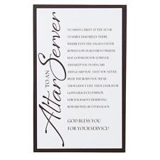 Prayer Plaque Altar Server Pack of 6 Size 6 in H Traditional Messages to Homes picture