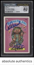 1986 Topps Garbage Pail Kids Signed Hippie Skippy Cheech & Chong CGC 10 Auto picture
