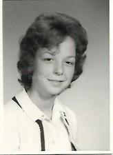 YOUNG WOMAN Found Photograph bw  Original Portrait VINTAGE 05 14 F picture