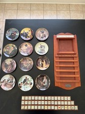 Norman Rockwell Vintage Perpetual Calendar Full Set with Plates and Tiles picture
