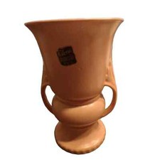 ABINGDON POTTERY USA VINTAGE VASE PINK #118 1940’s-1950'S BEAUTIFUL picture