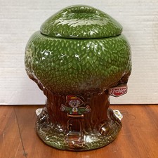 Vintage 1981 McCoy Ernie the Elf Tree Ceramic Christmas Cookie Jar USA 10