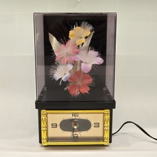 1980's Yirng Shehng / Y.S.-Style Fiber Optic Flower Quartz Clock Lamp VA 209-930 picture