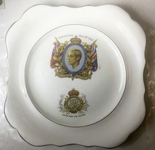 King George VI and Queen Elizabeth  CORONATION PORCELAIN PLATE 9