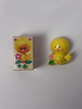 70s VTG Avon Fragrance Glace Pin Pal (CL14) - Chicken Little Chick - Spring  picture