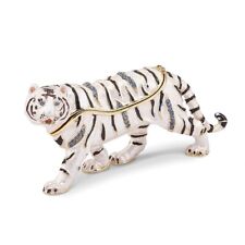 Bejeweled White Tiger Trinket Box picture