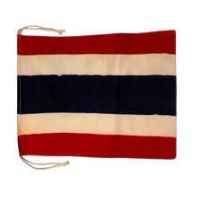 Vintage Cotton Flag Of Thailand 10 X 14” picture