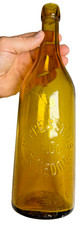 Antique Hoppe & Strub Brewing Toledo Ohio Citron - Honey Blob Top Blobtop Bottle picture