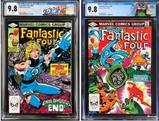 Fantastic Four 245 246 CGC 9.8 WP 1982 Marvel Comics Bronze Age Lot Custom Label picture