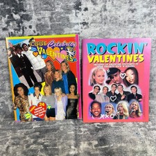 Vtg Cool Celebrity Valentine Postcard Book Lot Spice Girls Backstreet Boys Y2K picture