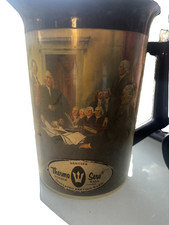 VTG THERMO-SERV West Bend Pitcher/Carafe/4 Mugs Declaration of Independence  picture