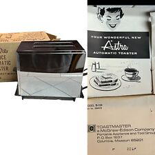 Vintage 70s Chrome Astra 2-Slice Automatic Toaster - Toastmaster Model B124 picture