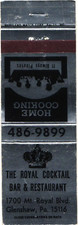The Royal Cocktail Bar & Restaurant Glenshaw PA Vintage Matchbook 1960s-70s picture