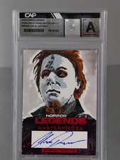 Horror Legends Masterpieces 1/1 Sketch Card Signed Chris Durand Michael Myers picture