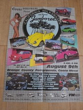 Vintage 1987 California Volkswagen Jamboree Poster picture