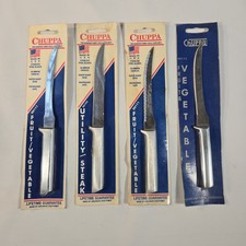 Vtg CHUPPA Knife Set 4pc Utility Fruit Vegetable New Old Stock Made in USA picture