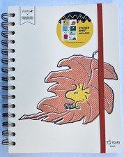 Yoobi x Peanuts Woodstock Journal Notebook with Stickers Included  8” x 6” NEW picture
