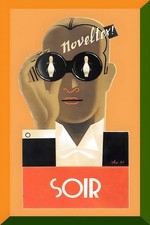 Vintage 1930s Art Deco Soir Poster 🗞️ Premium 200gsm Print 16x24