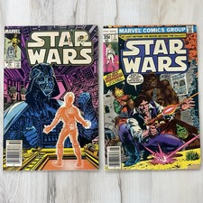 VTG 1978 & 1983 Bronze Age Lot 2 STAR WARS Comic Books #7 #76 Low Grade Readers picture