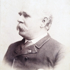 c1893 J.W. Koch Portrait Cabinet Card Brewer Detroit Michigan Bottling Works VTG picture