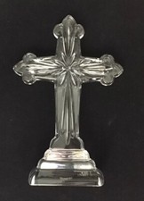 🔮✝️Waterford Crystal Heritage Star Cross Standing 10”  Tall picture
