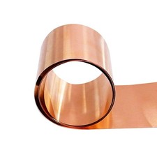 Ququyi Copper Sheet Roll 0.4mm × 100mm × 1000mm Copper Metal Foil Copp picture