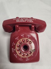 Vintage 4 1/2 Red Bell Phone Promational Advertising Pencil Sharpner Rotary Ga. picture