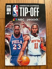 NYCC 2026 NBA TIP OFF COMIC BOOK #1 LEBRON JAMES JALEN BRUNSON KNICKS 76ERS picture