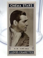 1935 LLOYDS CINEMA STARS Glossy #28 CLARK GABLE picture